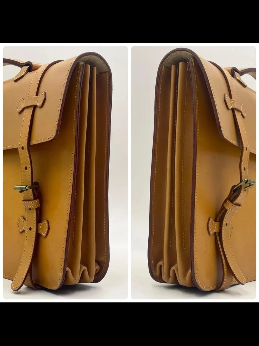 Mulberry Men's Leather Satchel in Warm Tan